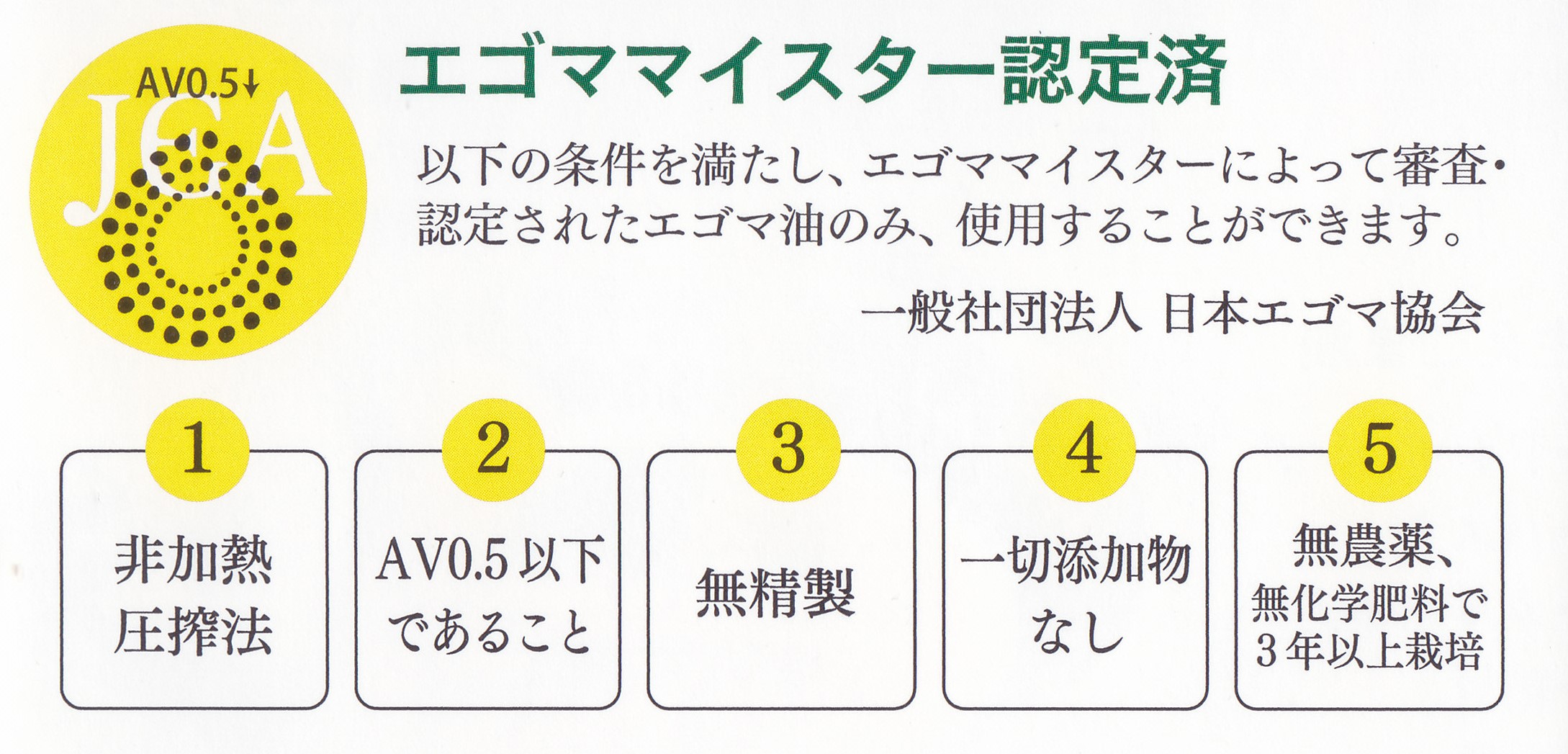 エゴママイスター認定済